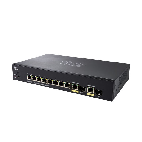 Cisco SG350-10 10-Port Gigabit Managed Switch (SG350)