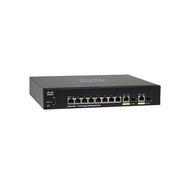 Cisco SG350-10MP 10-Port Gigabit PoE Managed Switch (SG350-10MP)