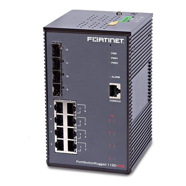 Fortinet FortiSwitchRugged-112D-POE – FC-10-W112D-210-02-DD