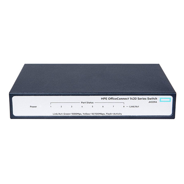 HPE OfficeConnect 1420 8G PoE+ (64W) Switch - JH329A-1