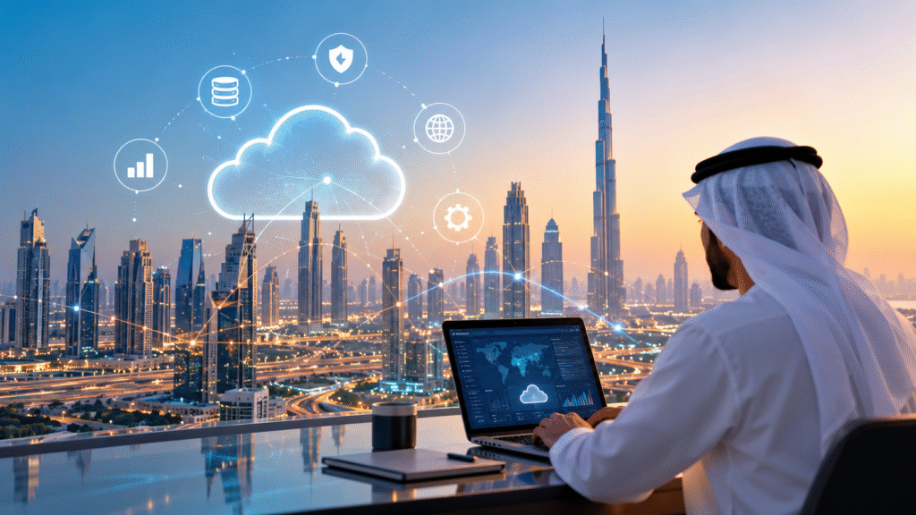 Cloud Computing Over Dubai Skyline Cloud Computing Over Dubai Skyline.